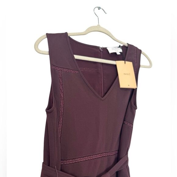 NWT LA LIGNE Marlien dress in Dark plum - Picture 9 of 13